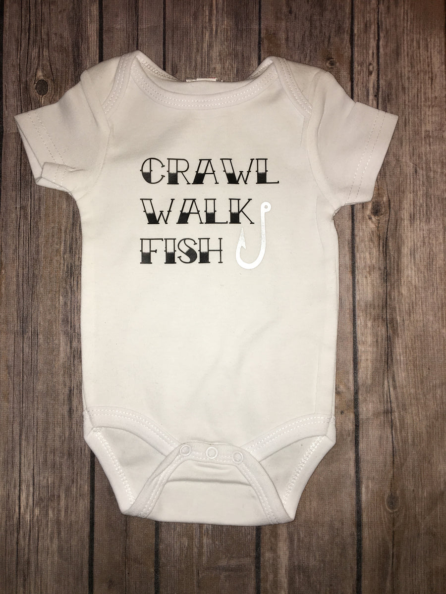 Crawl walk fish sales onesie