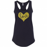 Women’s LOVE Shirt, Tank Top, Valentine’s Day, Glitter