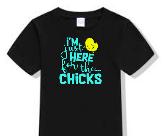 I’m Just Here For The Chicks, Boys Easter Onesie Shirt