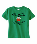 Toddler Kids Gangsta Wrapper Christmas Shirt, Boy or Girl