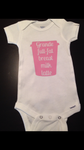 Breast Milk Latte Baby Onesie, Baby Shower Gift, Breastfeeding