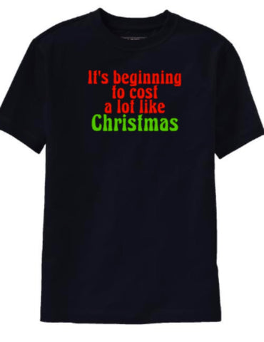 Funny Christmas Shirt, It's Beginning To Cost A lot Like Christmas ...