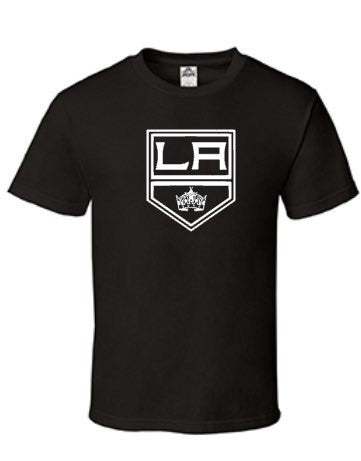 CCM Mens LA Kings Vintage Hockey Crown Logo Graphic T-Shirt Size Large NHL