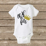 If The Crown Fits, Baby Girl Onesie, Princess Diva, Baby Shower Gift, Birthday