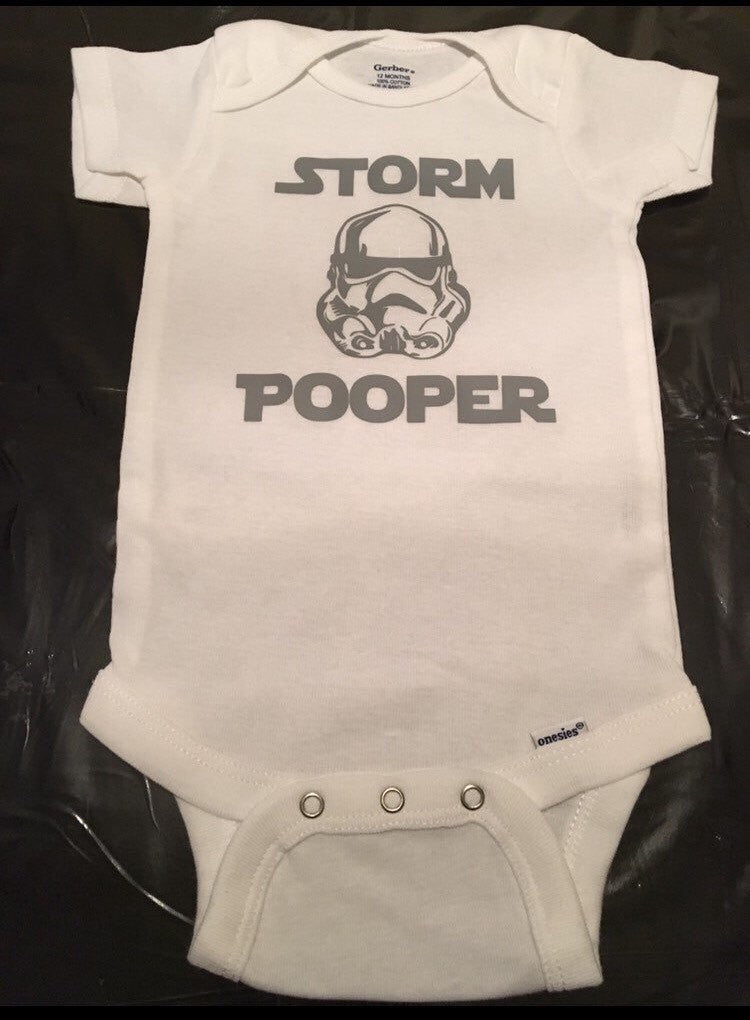 Star Wars Storm Pooper Trooper Baby Onesie