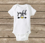 Joyful Christmas Baby Onesie, Santa Claus, Holidays, Christmas Baby Shower