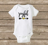 Joyful Christmas Baby Onesie, Santa Claus, Holidays, Christmas Baby Shower