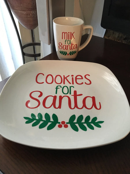 Cookies for santa plate and cup hotsell