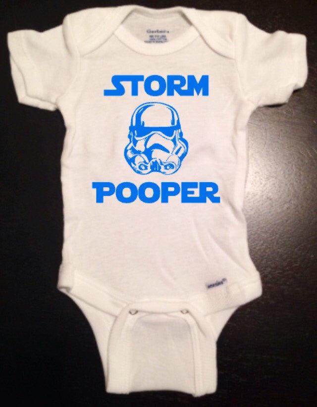 Star Wars Storm Pooper Trooper Baby Onesie