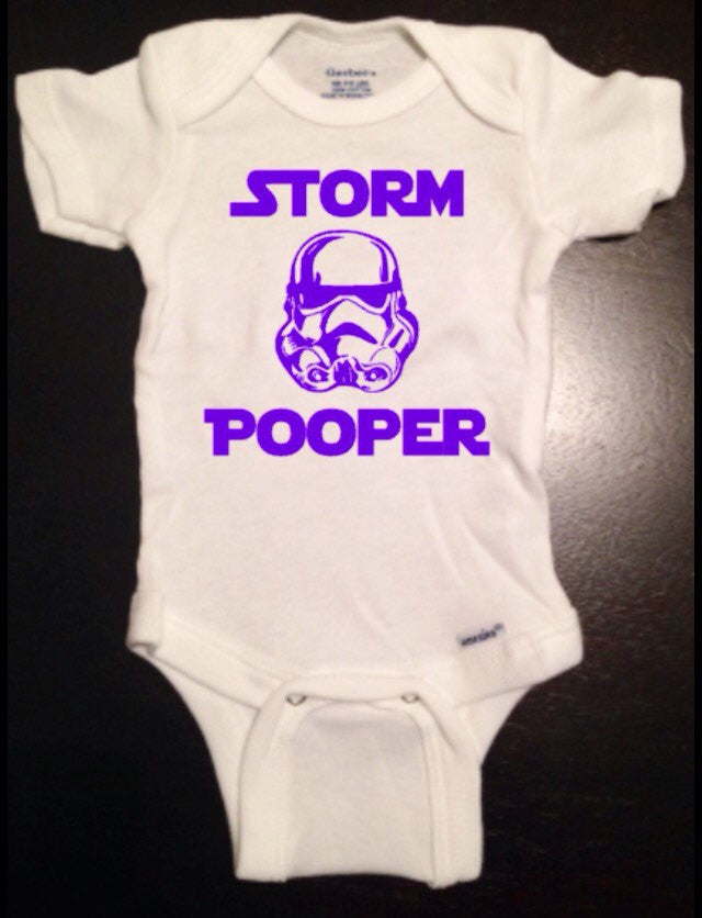 Star Wars Storm Pooper Trooper Baby Onesie