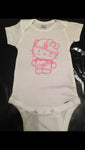 Hello Kitty LA Dodgers Onesie, Girls Baseball Shirt