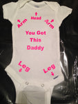 Instructions for Daddy Onesie, You Got This Daddy, Funny Baby Onesie for the New Dad