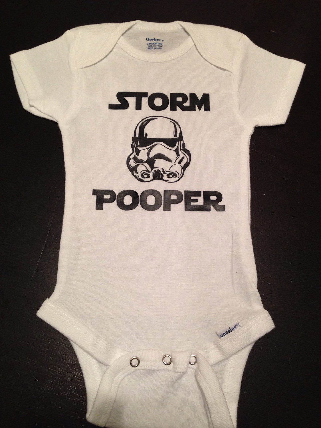 Star Wars Storm Pooper Trooper Baby Onesie