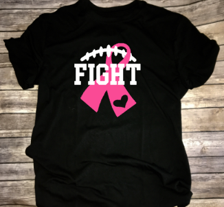 Women’s Fight Breast Cancer Awareness Shirt, Football Sports