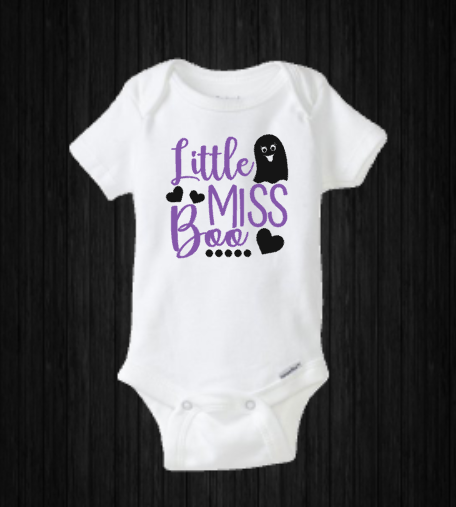 Little Miss Boo Baby Halloween Onesie