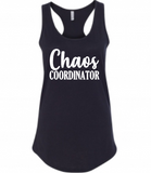 Chaos Coordinator Racerback Tank Top, Women’s Shirt