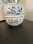 Easter Cereal Bowl Happy Easter Bunny