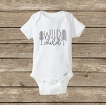 Wild Child Baby Onesie Wilderness Trees