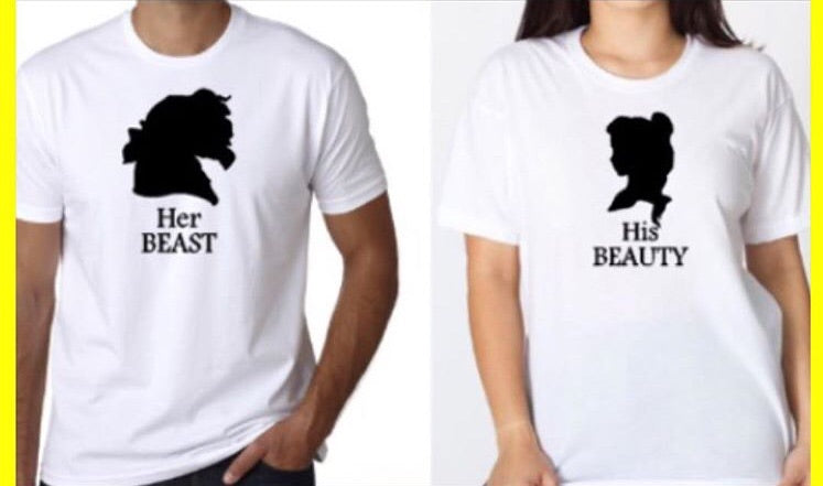 His Beauty Her Beast Shirts, Princess, Matching, Men & Women