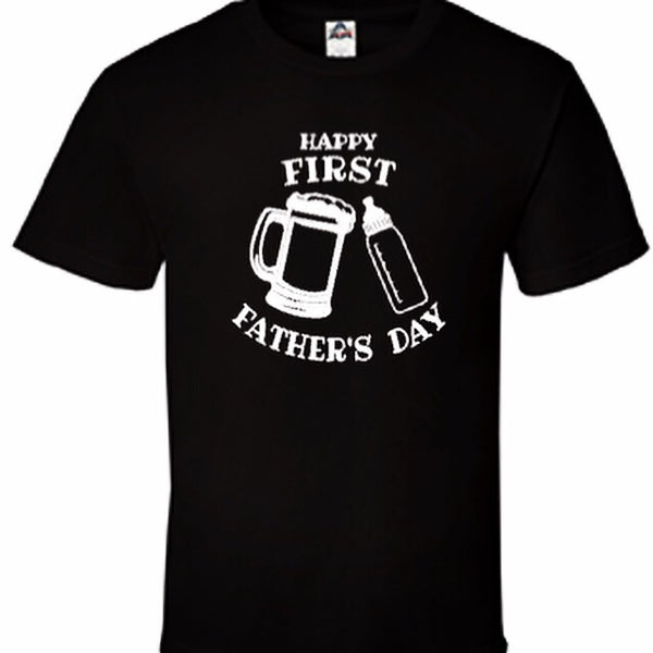 Happy First Father's Day Baby Jersey Short Sleeve Tee - Bambinolusso